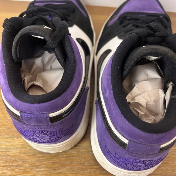 Air Jordan 1 Low Court Purple 553558-125; Size US Men’s 10.5 - Picture 9 of 12